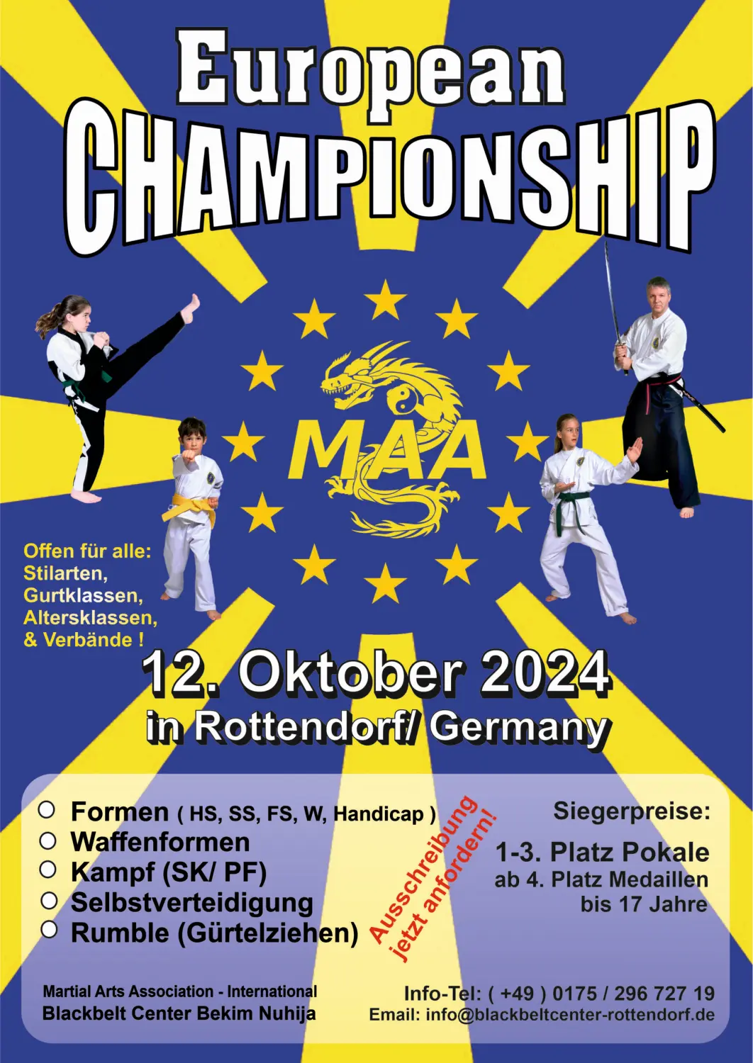 I-F-B-U Flugblatt, 17. MARTIAL-ARTS-WEEKEND